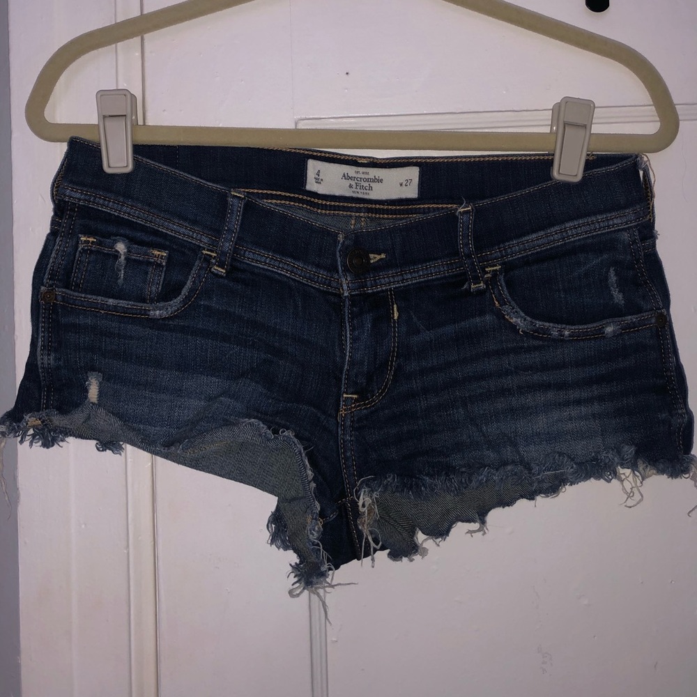 Dark blue jean shorts